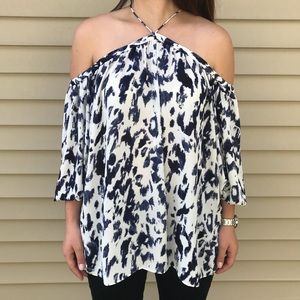 1. STATE multi color blouse